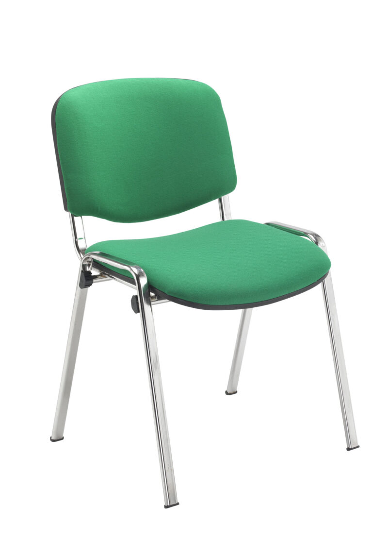 Club Chair with Chrome | Green/Chrome