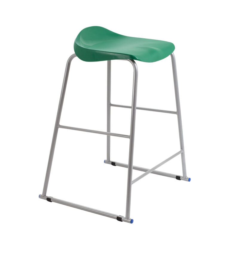 Titan Stool | Size 6 | Grey Frame | Green