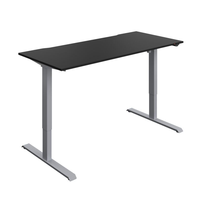 Okoform Heated Dual Motor Height Adjustable Desk | 1800X800 | Black/Silver