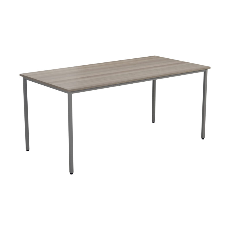 Rectangular Multipurpose Table | 1800 X 800 | Grey Oak/Silver