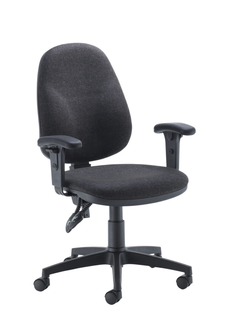 Concept High-Back Chair With Adjustable Arms | Charcoal