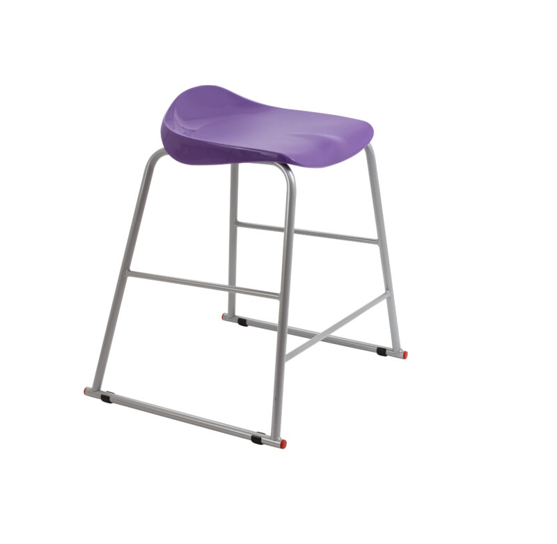 Titan Stool | Size 4 | Grey Frame | Purple