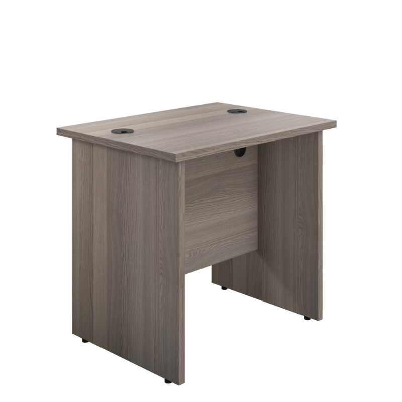 Panel Rectangular Desk: 600mm Deep | 800X600 | Grey Oak