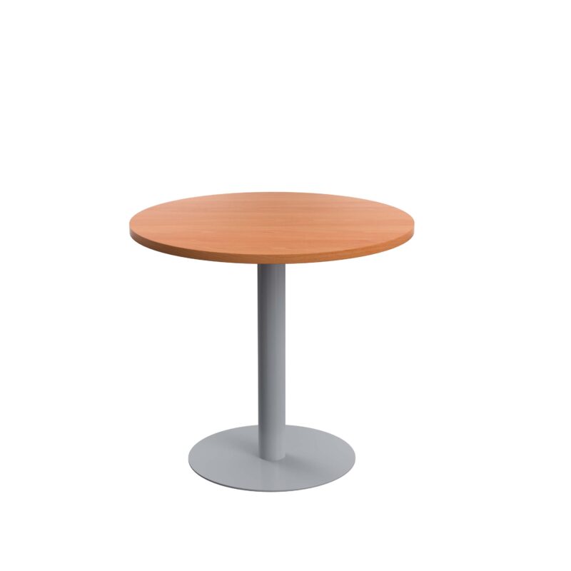 Contract Table Mid | 800mm | Beech/Silver