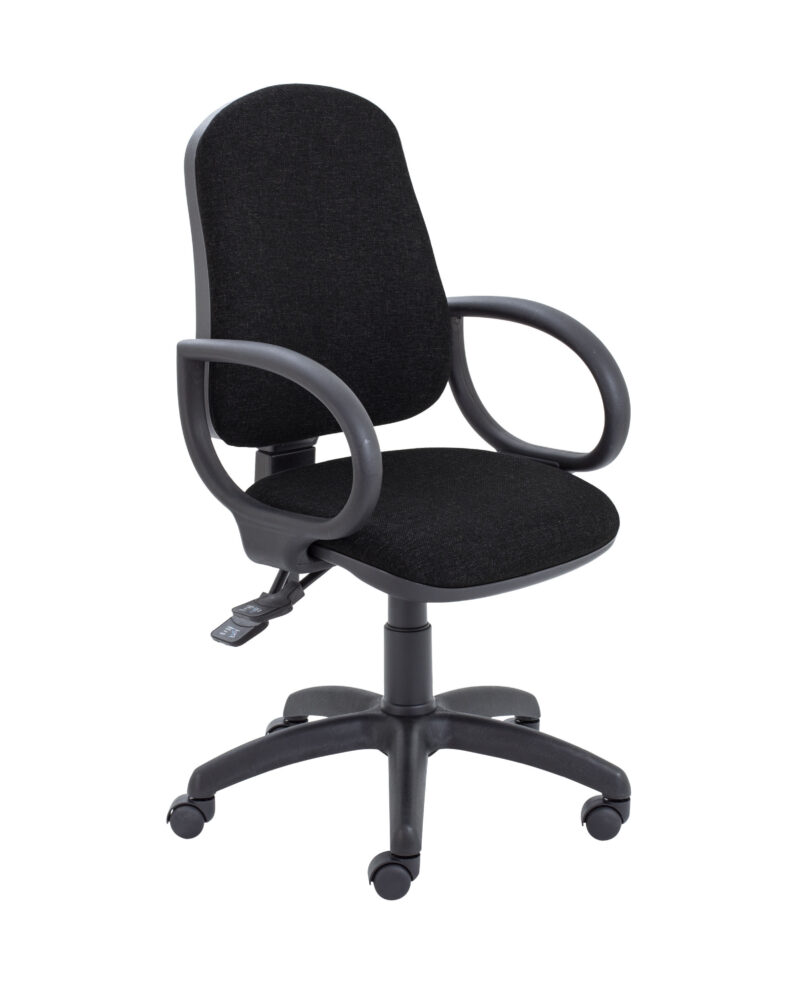 Calypso 2 Deluxe Chair with Fixed Arms | Black