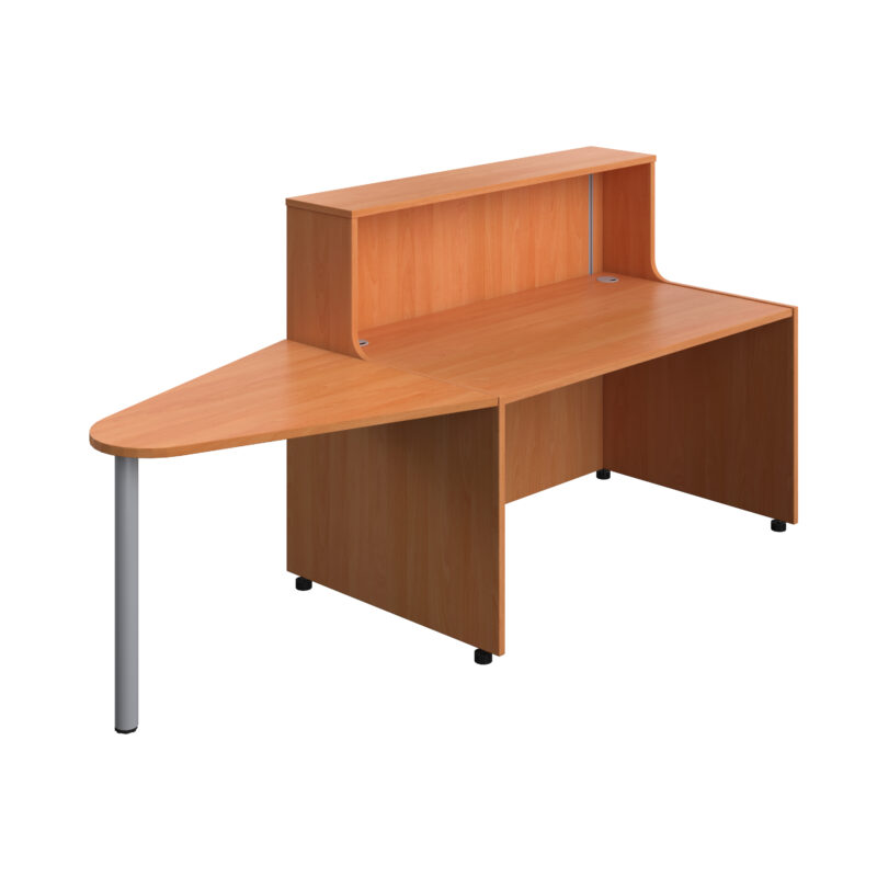 Reception Unit With Extension | 1400 | Beech/Beech