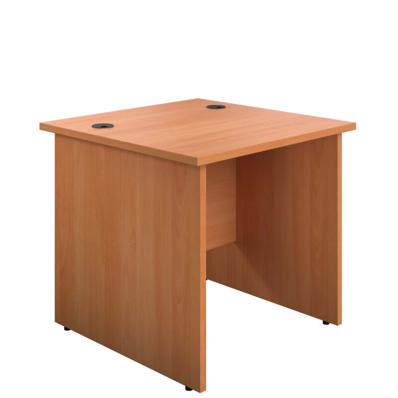 Panel Rectangular Desk: 800mm Deep | 800X800 | Beech