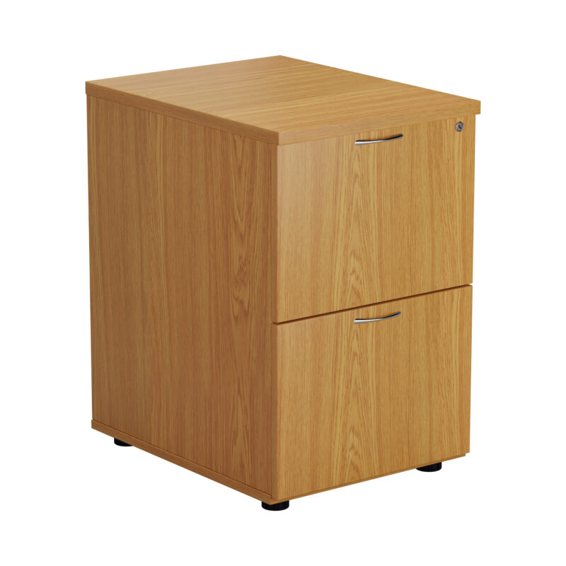 Essentials Filing Cabinet 2 Drawer | Nova Oak