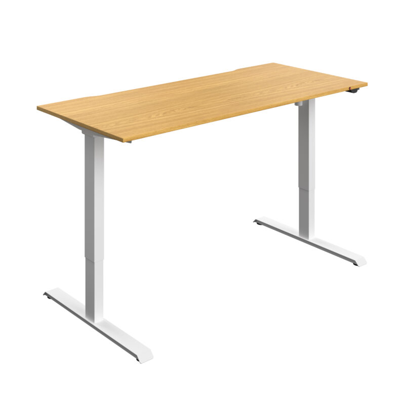 Okoform Heated Dual Motor Height Adjustable Desk | 1800X800 | Nova Oak/White