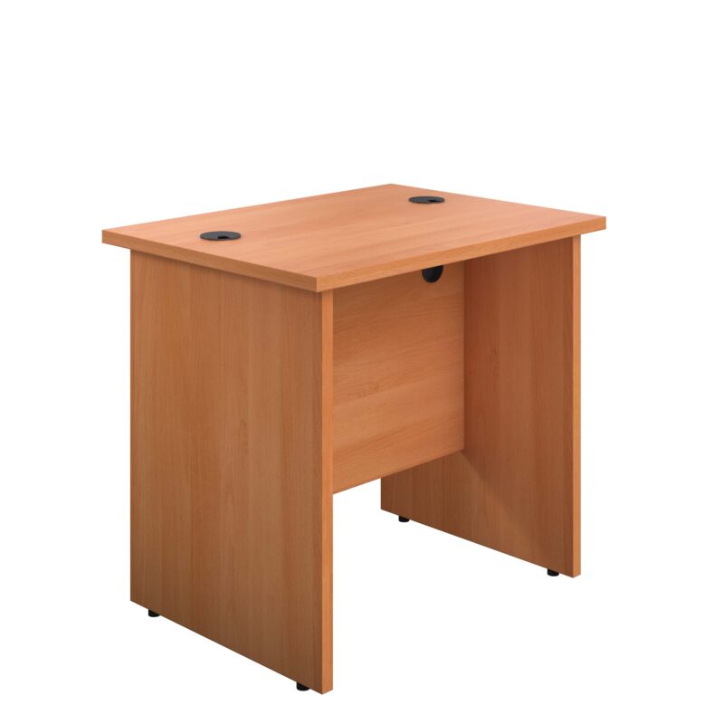 Panel Rectangular Desk: 600mm Deep | 800X600 | Beech