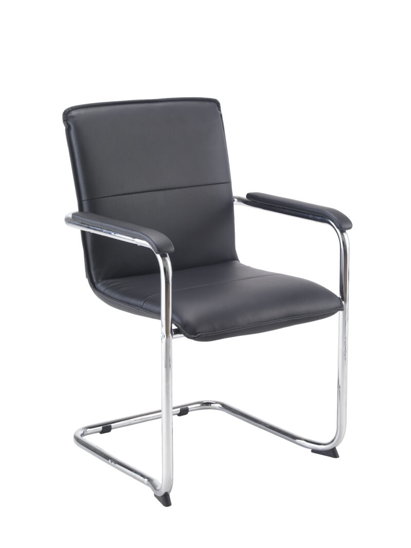 Pavia Visitor Chair | Black PU