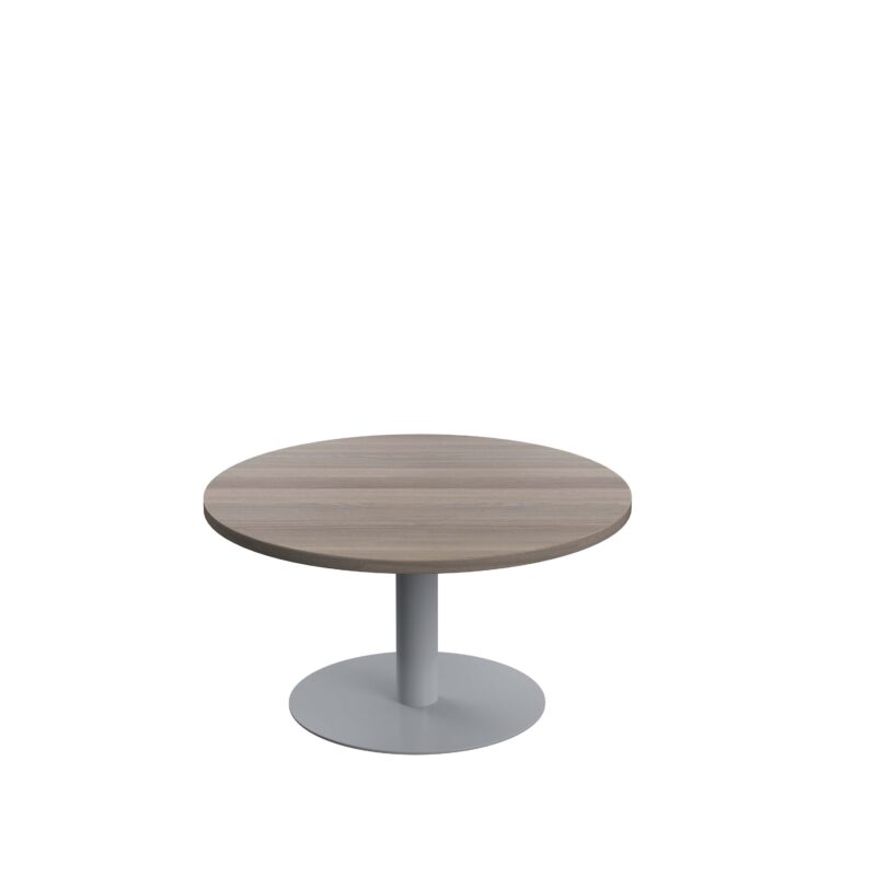 Contract Table Low | 800mm | Grey Oak/Silver