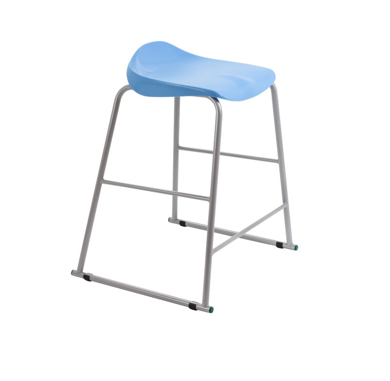 Titan Stool | Size 5 | Grey Frame | Sky Blue