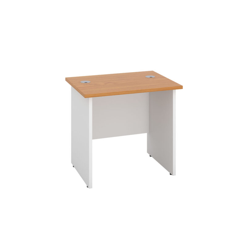 Panel Rectangular Desk: 600mm Deep | 800X600 | Nova Oak/White