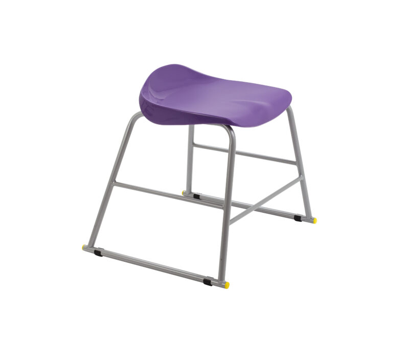 Titan Stool | Size 3 | Grey Frame | Purple