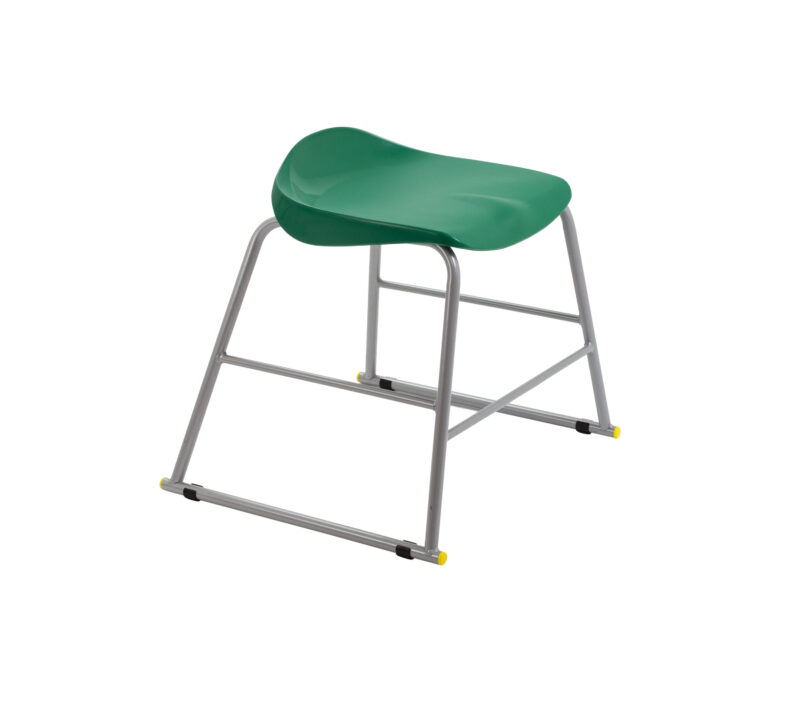 Titan Stool | Size 3 | Grey Frame | Green