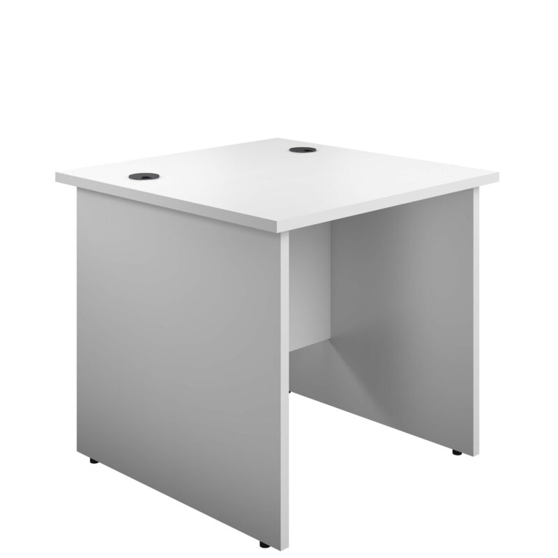 Panel Rectangular Desk: 800mm Deep | 800X800 | White