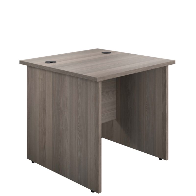 Panel Rectangular Desk: 800mm Deep | 800X800 | Grey Oak