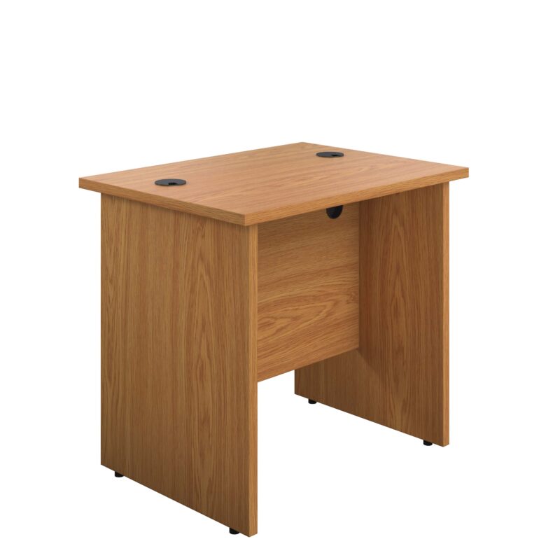 Panel Rectangular Desk: 600mm Deep | 800X600 | Nova Oak