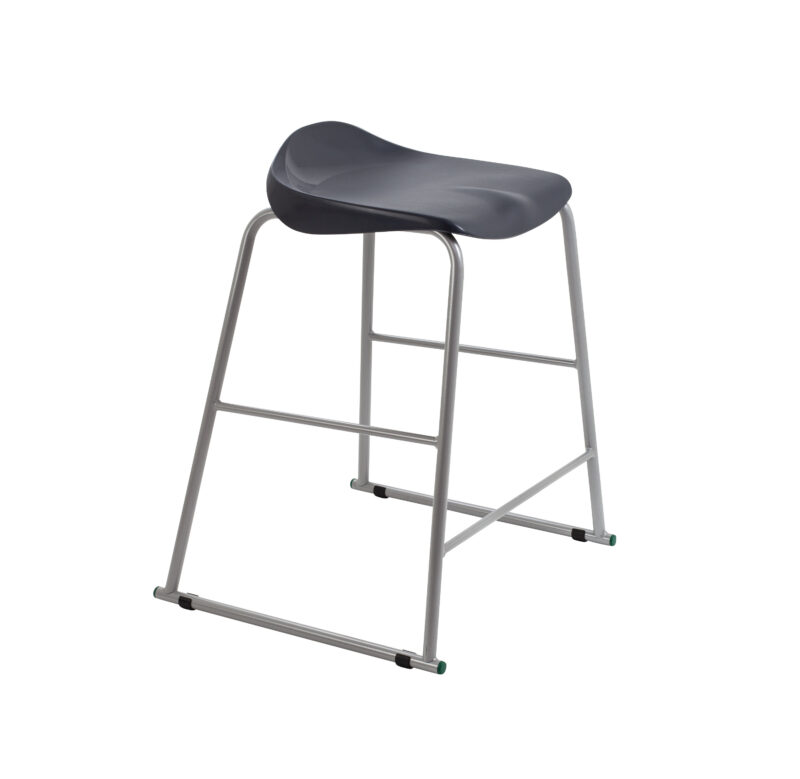 Titan Stool | Size 5 | Grey Frame | Charcoal