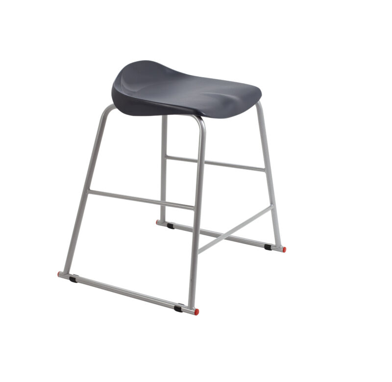 Titan Stool | Size 4 | Grey Frame | Charcoal