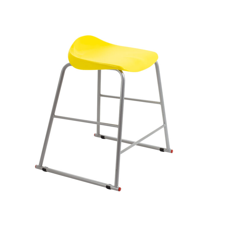 Titan Stool | Size 4 | Grey Frame | Yellow