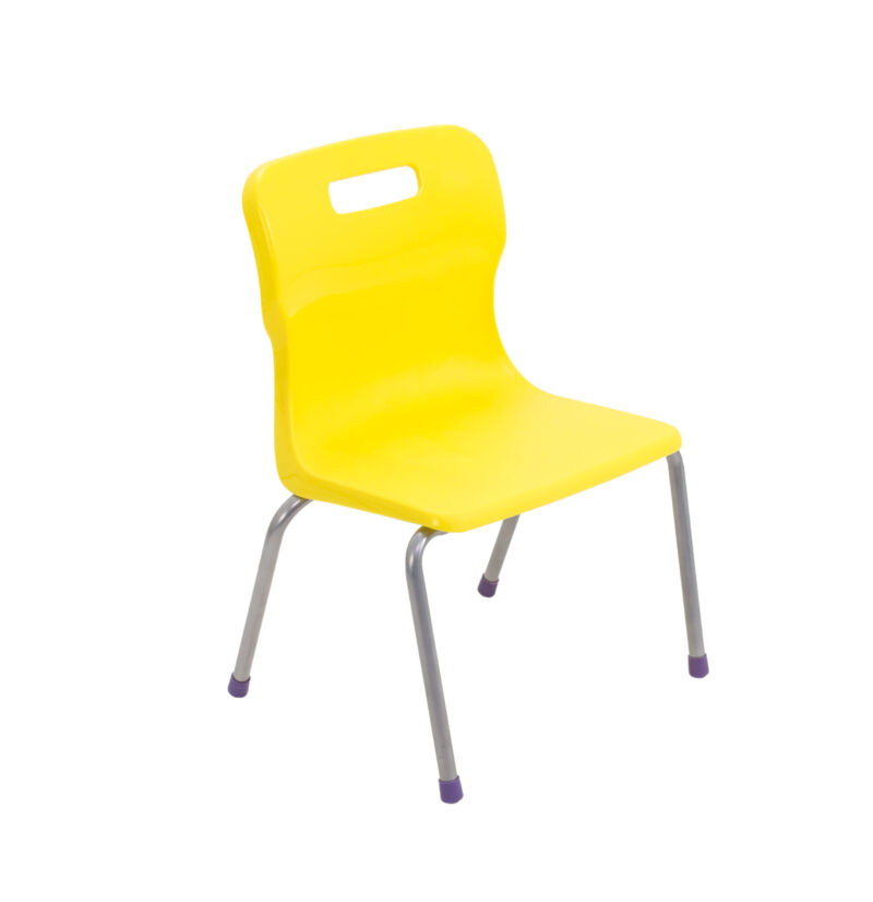 Titan 4 Leg Chair | Size 2 | Yellow