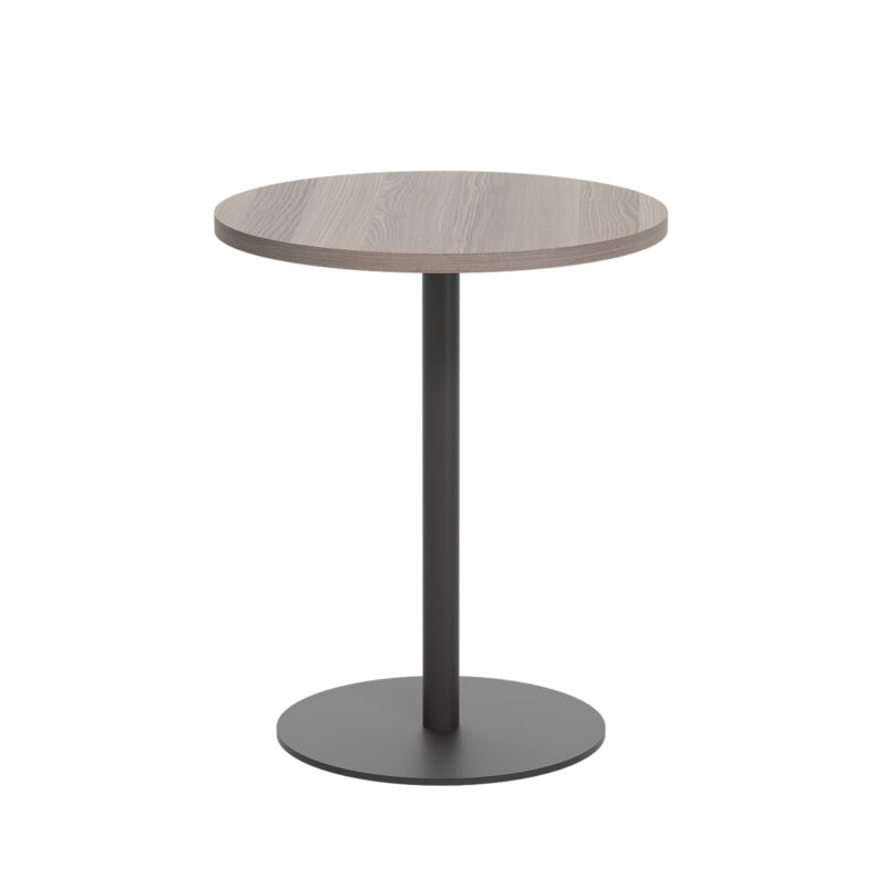 Contract Table Mid | 600mm | Grey Oak/Black