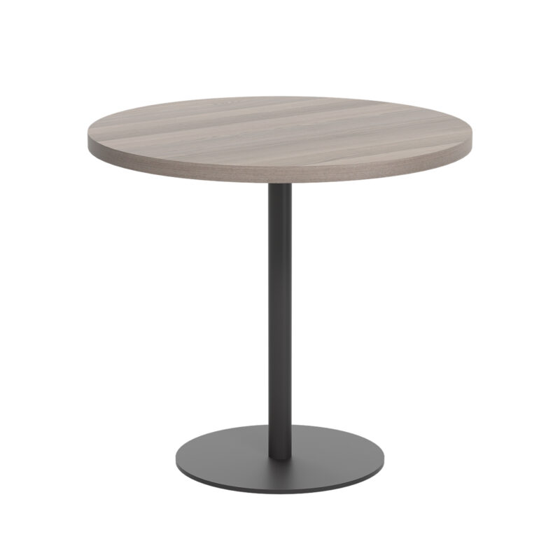 Contract Table Mid | 800mm | Grey Oak/Black