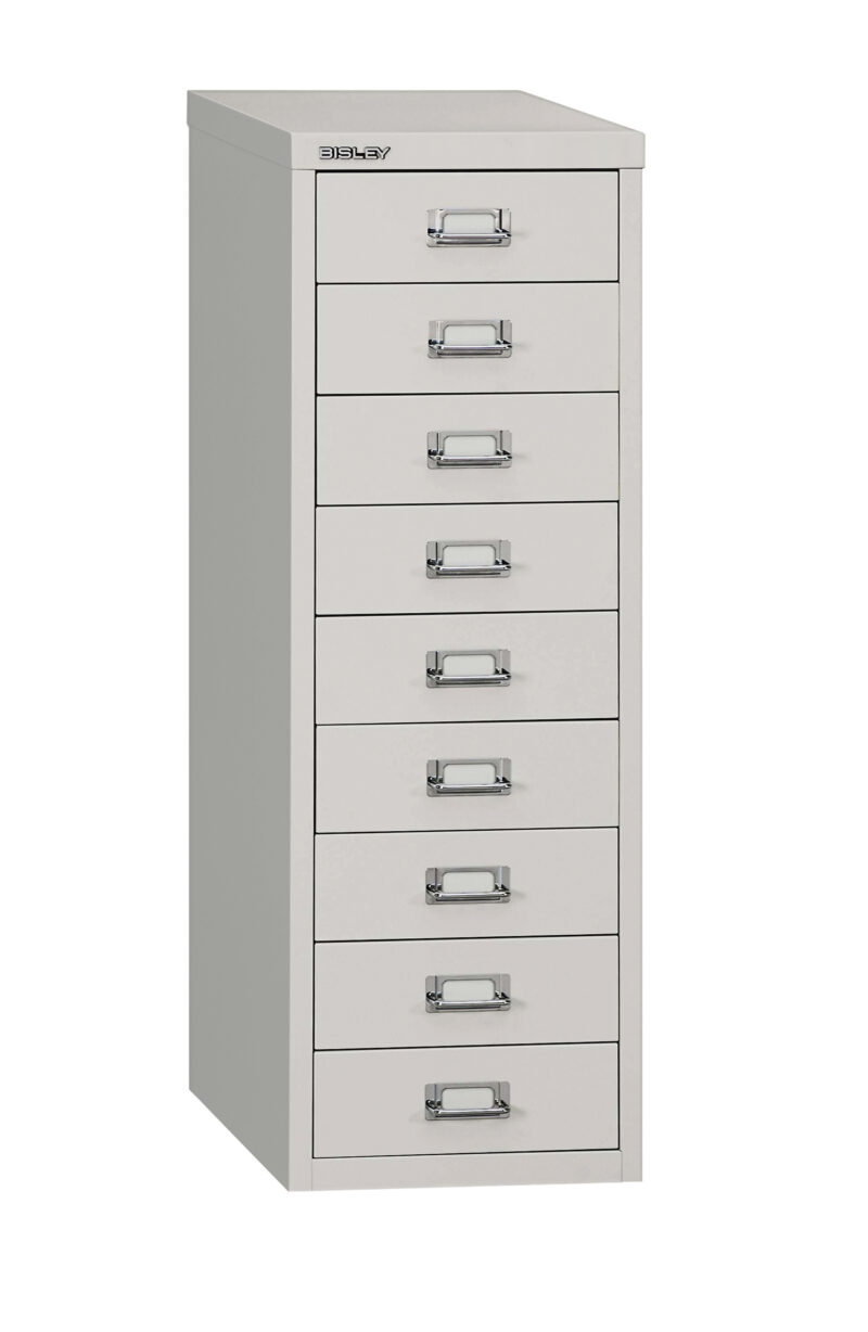 Bisley 9 Drawer Home 39 Series Steel Multi-Drawer | Goose Grey