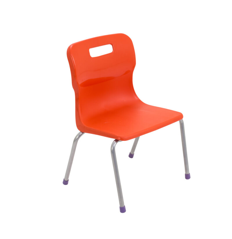 Titan 4 Leg Chair | Size 2 | Orange