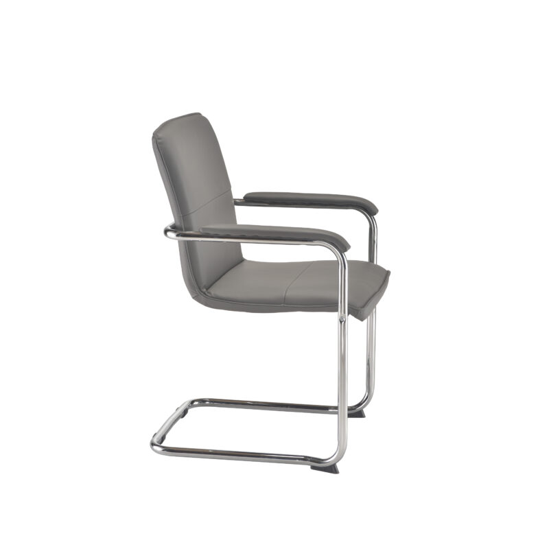 Pavia Visitor Chair | Grey Pu