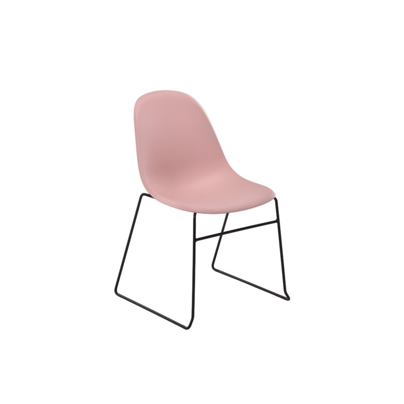 Lizzie Skid Chair | Pink