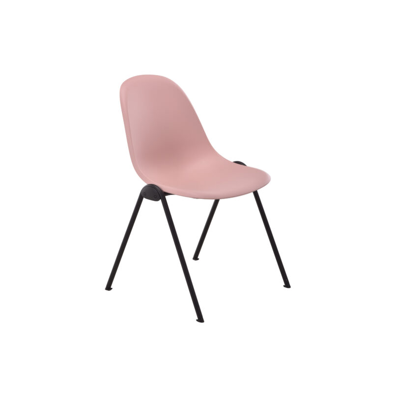 Lizzie 4 Leg Chair | Pink