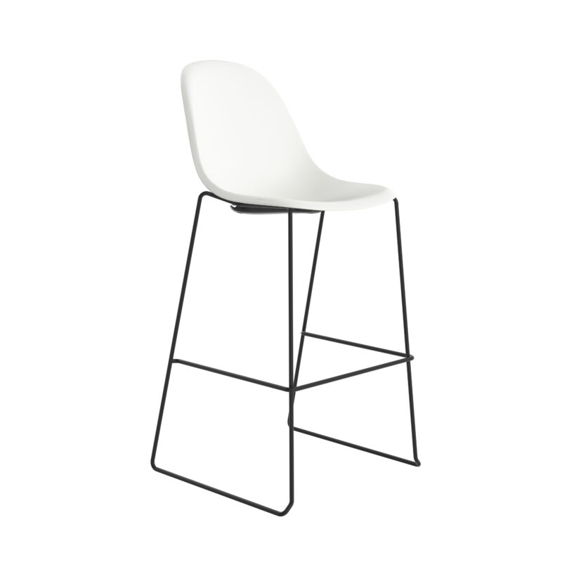 Lizzie High Stool | White