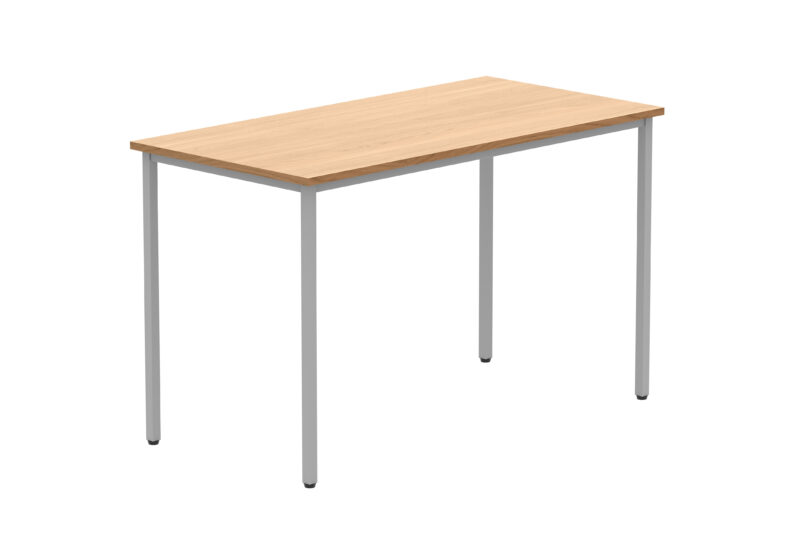 Office Rectangular Multi-Use Table | 1200X600 | Norwegian Beech/Silver