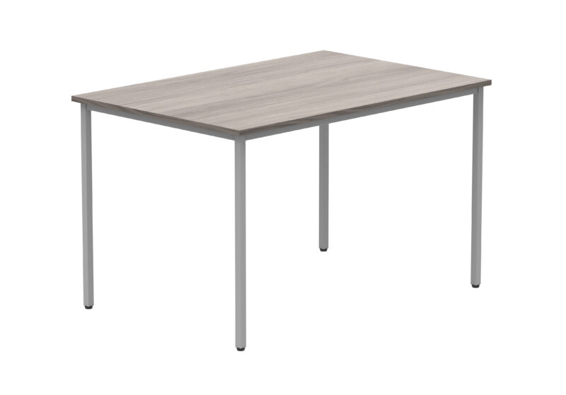 Office Rectangular Multi-Use Table | 1200X800 | Alaskan Grey Oak/Silver