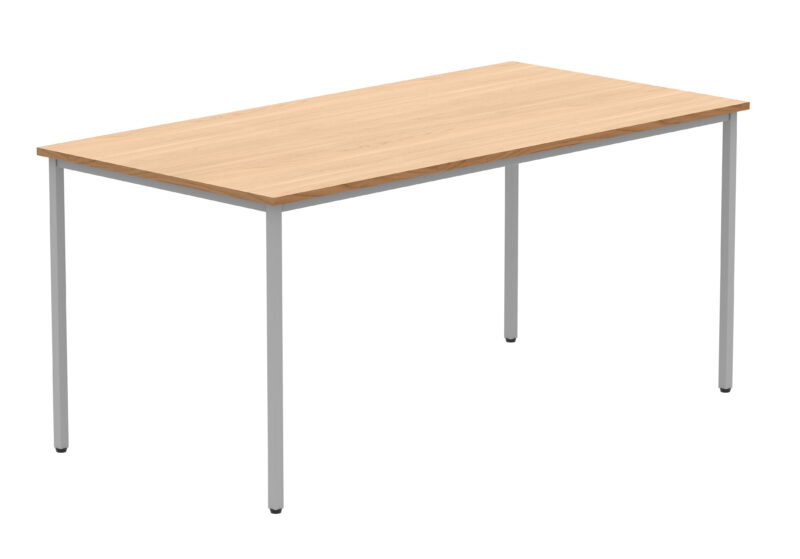 Office Rectangular Multi-Use Table | 1600X800 | Norwegian Beech/Silver