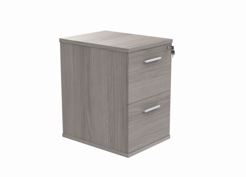 Filing Cabinet Office Storage Unit | 2 Drawers | Alaskan Grey Oak