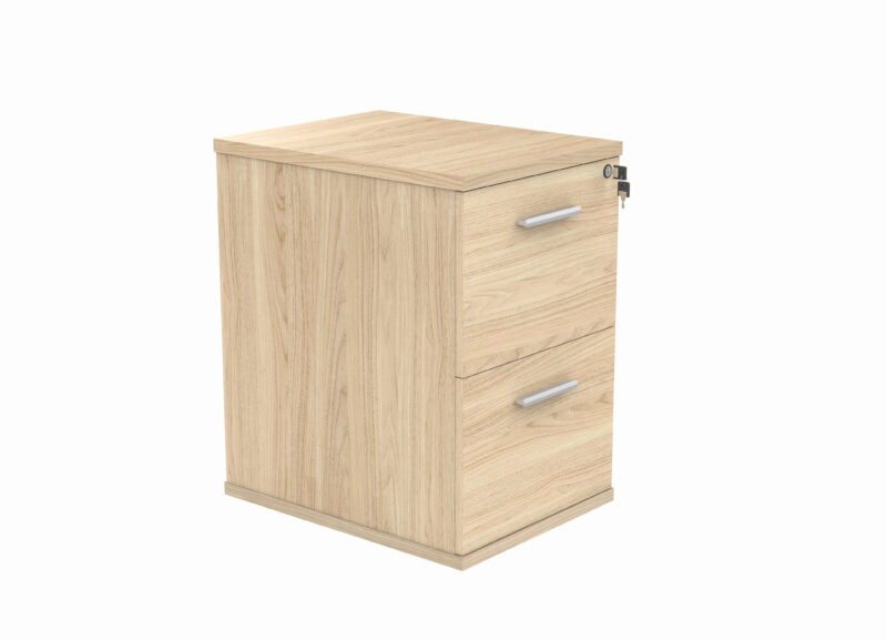 Filing Cabinet Office Storage Unit | 2 Drawers | Canadian Oak