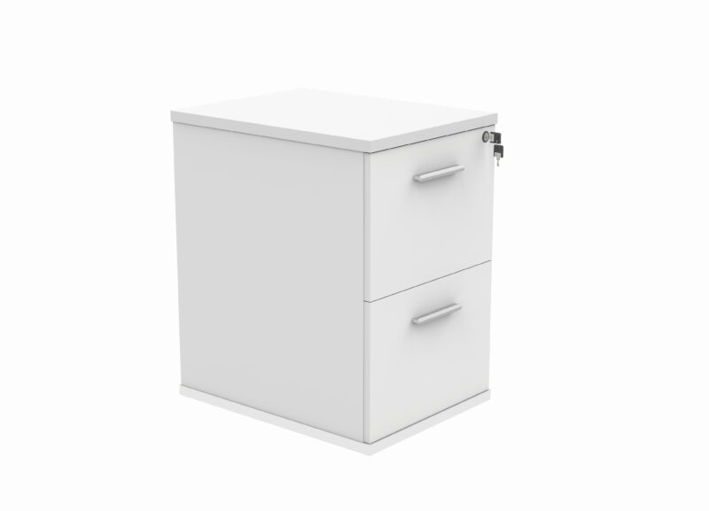 Filing Cabinet Office Storage Unit | 2 Drawers | Arctic White