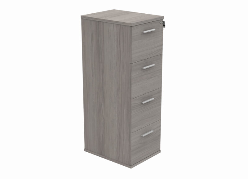 Filing Cabinet Office Storage Unit | 4 Drawers | Alaskan Grey Oak