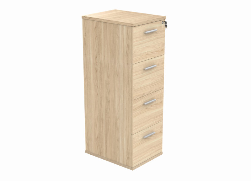 Filing Cabinet Office Storage Unit | 4 Drawers | Canadian Oak