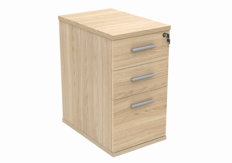 Desk High Office Storage Unit | 600 Deep | Canadian Oak