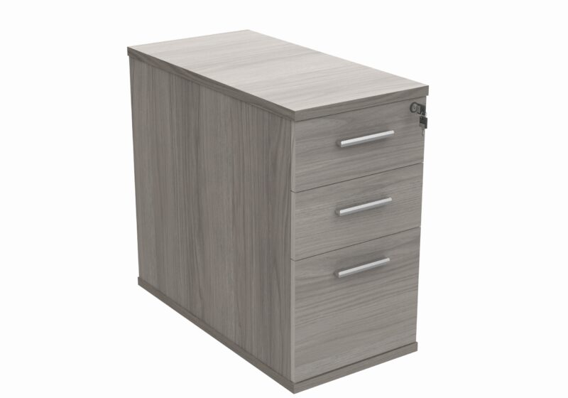 Desk High Office Storage Unit | 800 Deep | Alaskan Grey Oak