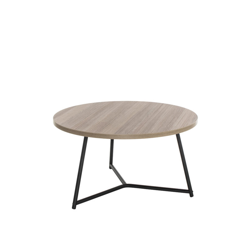 Trinity Table Low | 800mm | Grey Oak/Black