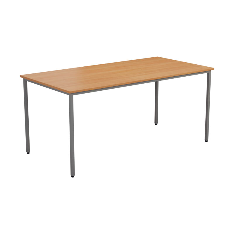 Rectangular Multipurpose Table | 1600 X 800 | Beech/Silver