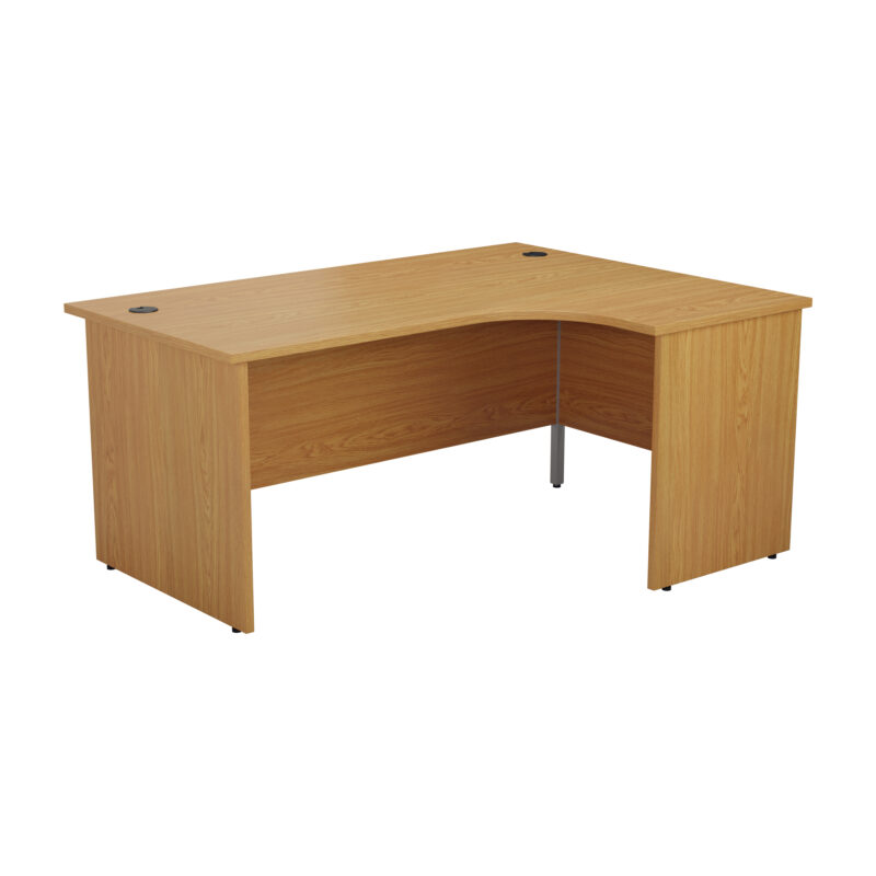 Panel Right Hand Radial Desk | 1600X1200 | Nova Oak/Nova Oak