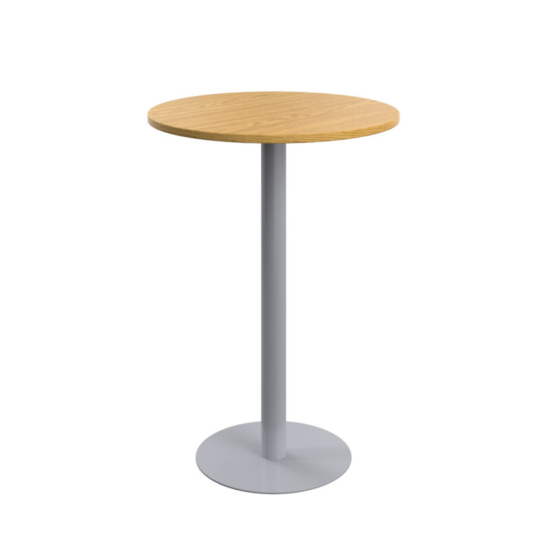 Contract Table High | 800mm | Nova Oak/Silver