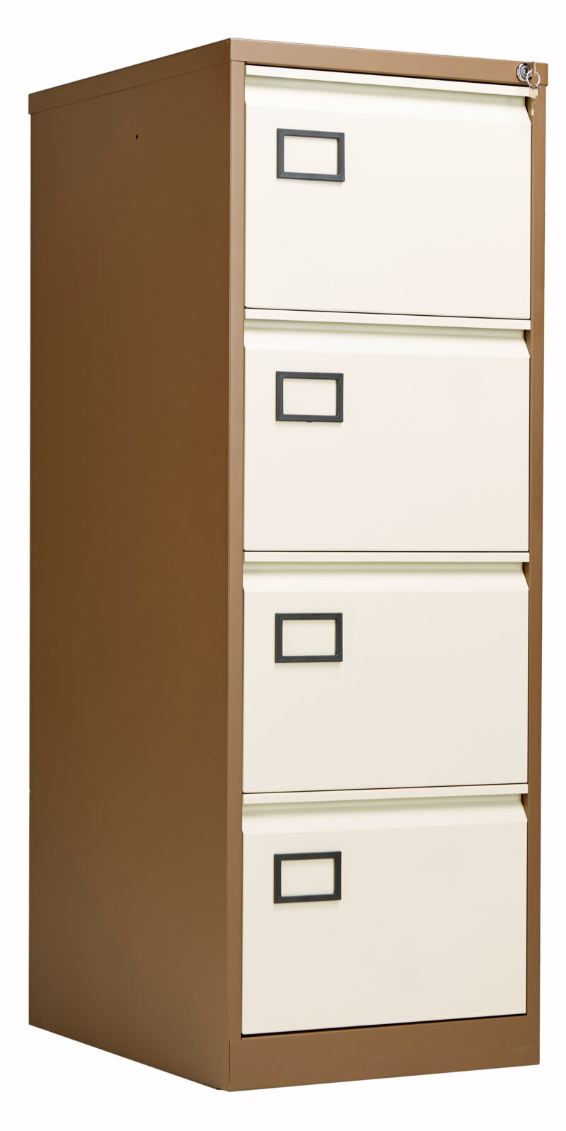 Bisley 4 Drawer Contract Steel Filing Cabinet | Coffee Cream